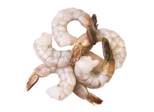 Uncooked Shrimp PDT-On - Uncooked, Peeled, Deveined, Tail-On - c