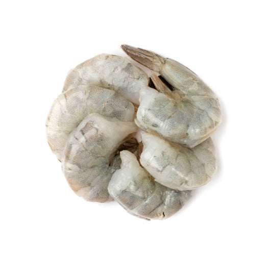 Uncooked Shrimp PDT-On - Uncooked, Peeled, Deveined, Tail-On - c